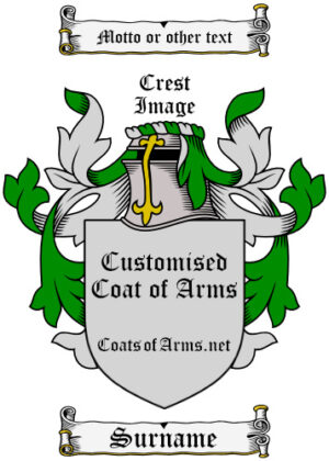 Customised Coat of Arms (Family Crest) Image Download