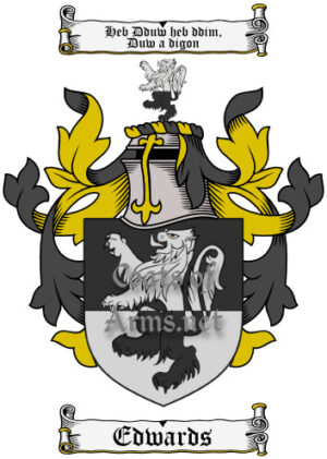 Edwards (Welsh) Ancient Surname Coat of Arms (Family Crest) Image Download