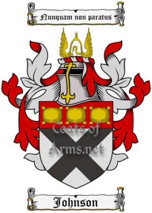Johnson (Scottish) Ancient Surname Coat of Arms (Family Crest) Image Download