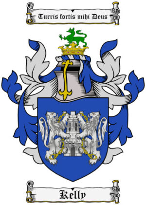 Kelly (Irish) Ancient Surname Coat of Arms (Family Crest) Image Download