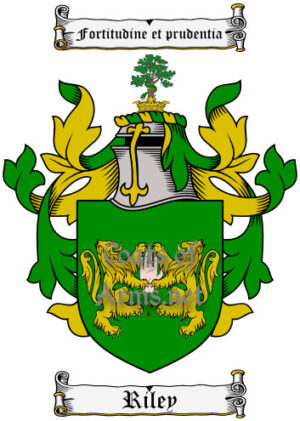 Riley (Irish) Ancient Surname Coat of Arms (Family Crest) Image Download