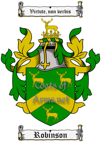Robinson (English) Ancient Surname Coat of Arms (Family Crest) Image Download