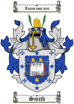 Smith (Scottish) Surname Ancient Coat of Arms (Family Crest) Image Download