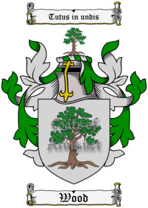Wood (English) Ancient Surname Coat of Arms (Family Crest) Image Download