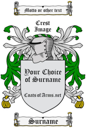 Your Choice of Coat of Arms Image