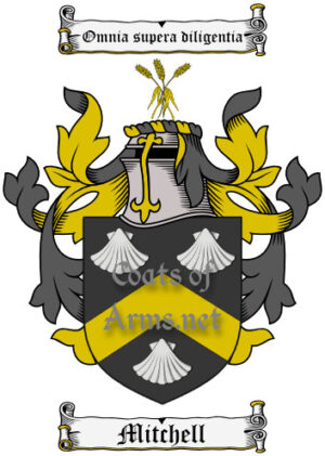 Mitchell (English) Ancient Surname Coat of Arms (Family Crest) Image Download
