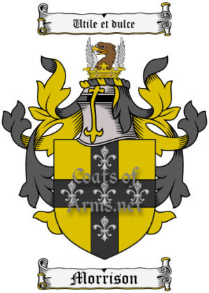 Morrison (English) Ancient Surname Coat of Arms (Family Crest) Image Download